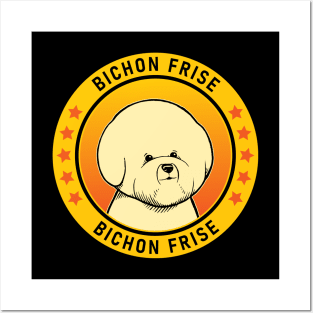 Bichon Frise Dog Portrait Posters and Art